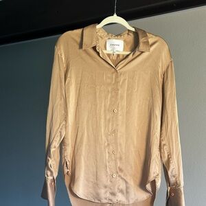 Frame- Silk Button-Up Shirt
